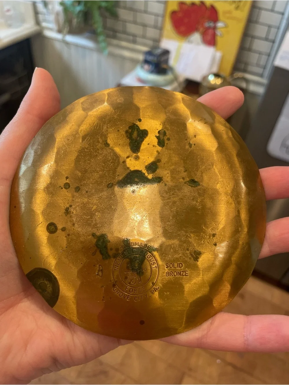 Vintage Wendell August Forge Duck Dish - Brass